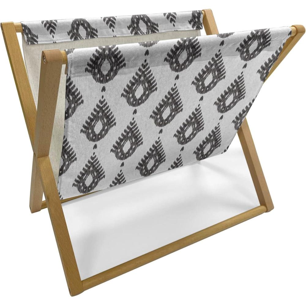 imageAmbesonne Valentines Day Magazine and Book Holder Celebration Theme Hand Drawn Heart Birthday Romantic Graffiti Style Floor Rack Decor for Interior of Home amp Office 22 x 19 Pale Coffee WhiteDark Taupe Grey White
