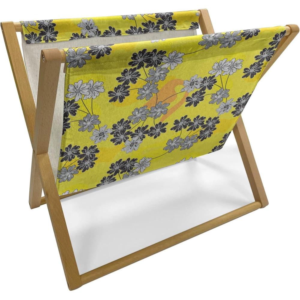 imageAmbesonne Valentines Day Magazine and Book Holder Love Birds and Hearts Kissing Romantic Animals Motif Repetition Floor Rack Decor for Interior of Home amp Office 22 x 19 Apricot Red and GreyYellow Grey and Orange
