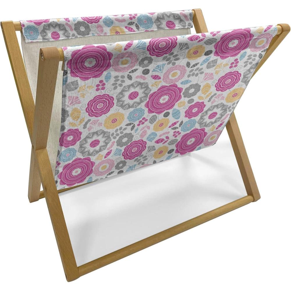 imageAmbesonne Valentines Day Magazine and Book Holder Love Birds and Hearts Kissing Romantic Animals Motif Repetition Floor Rack Decor for Interior of Home amp Office 22 x 19 Apricot Red and GreyPurple Grey Pale Orange