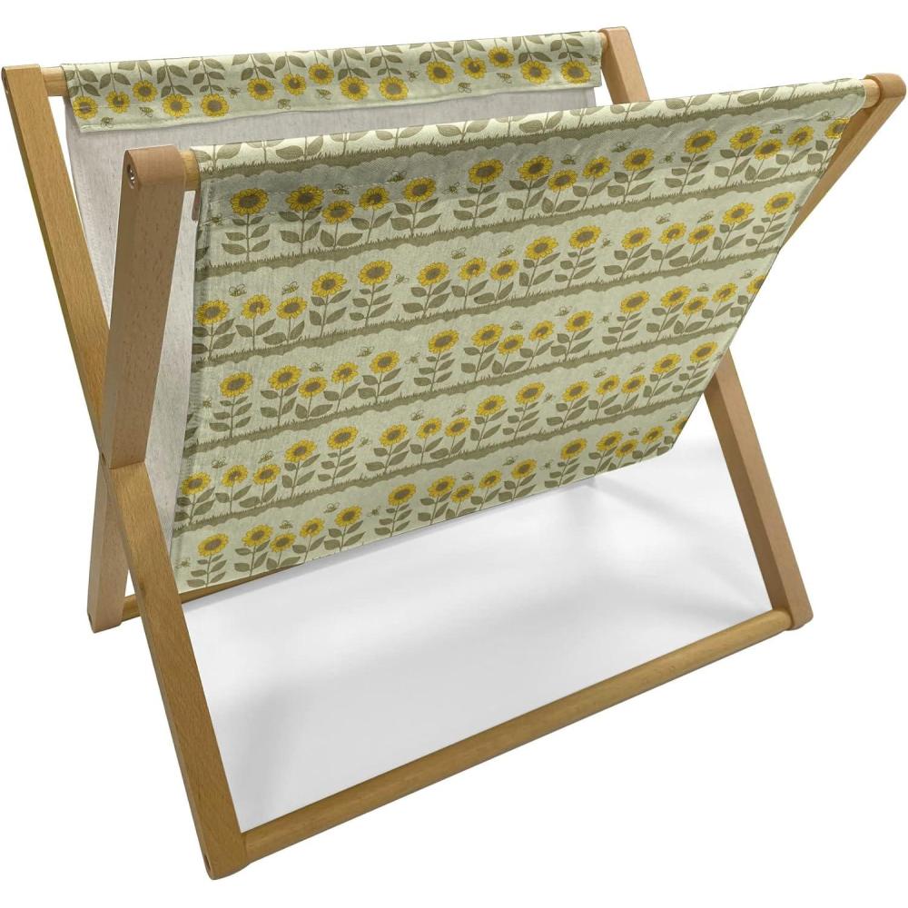 imageAmbesonne Valentines Day Magazine and Book Holder Love Birds and Hearts Kissing Romantic Animals Motif Repetition Floor Rack Decor for Interior of Home amp Office 22 x 19 Apricot Red and GreyPale Green and Yellow