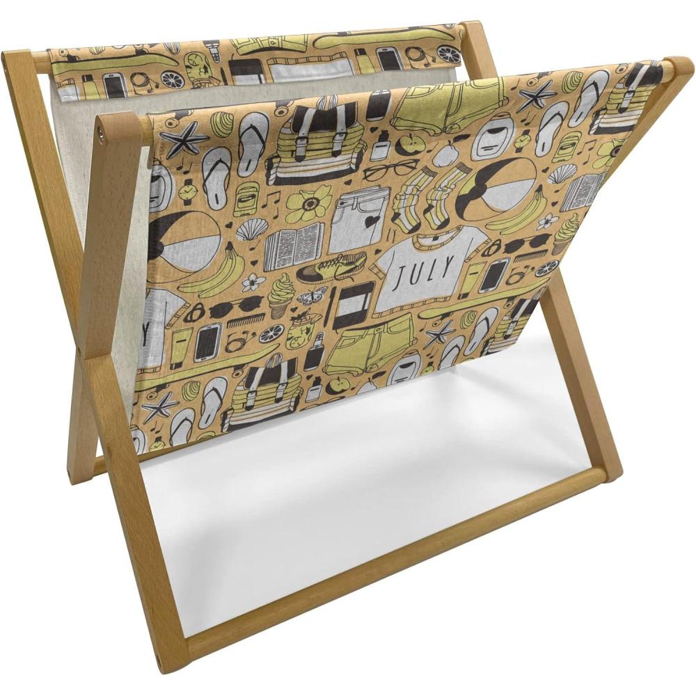 imageAmbesonne Valentines Day Magazine and Book Holder Love Birds and Hearts Kissing Romantic Animals Motif Repetition Floor Rack Decor for Interior of Home amp Office 22 x 19 Apricot Red and GreyPeach and Pale Yellow