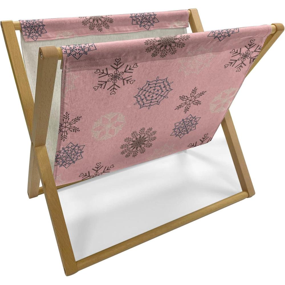 imageAmbesonne Valentines Day Magazine and Book Holder Love Theme Pattern of Repetitive Hearts Shape in Horizontal Design Floor Rack Decor for Interior of Home amp Office 22 x 19 Rose Peach and WhitePale Pink and Dark Cocoa