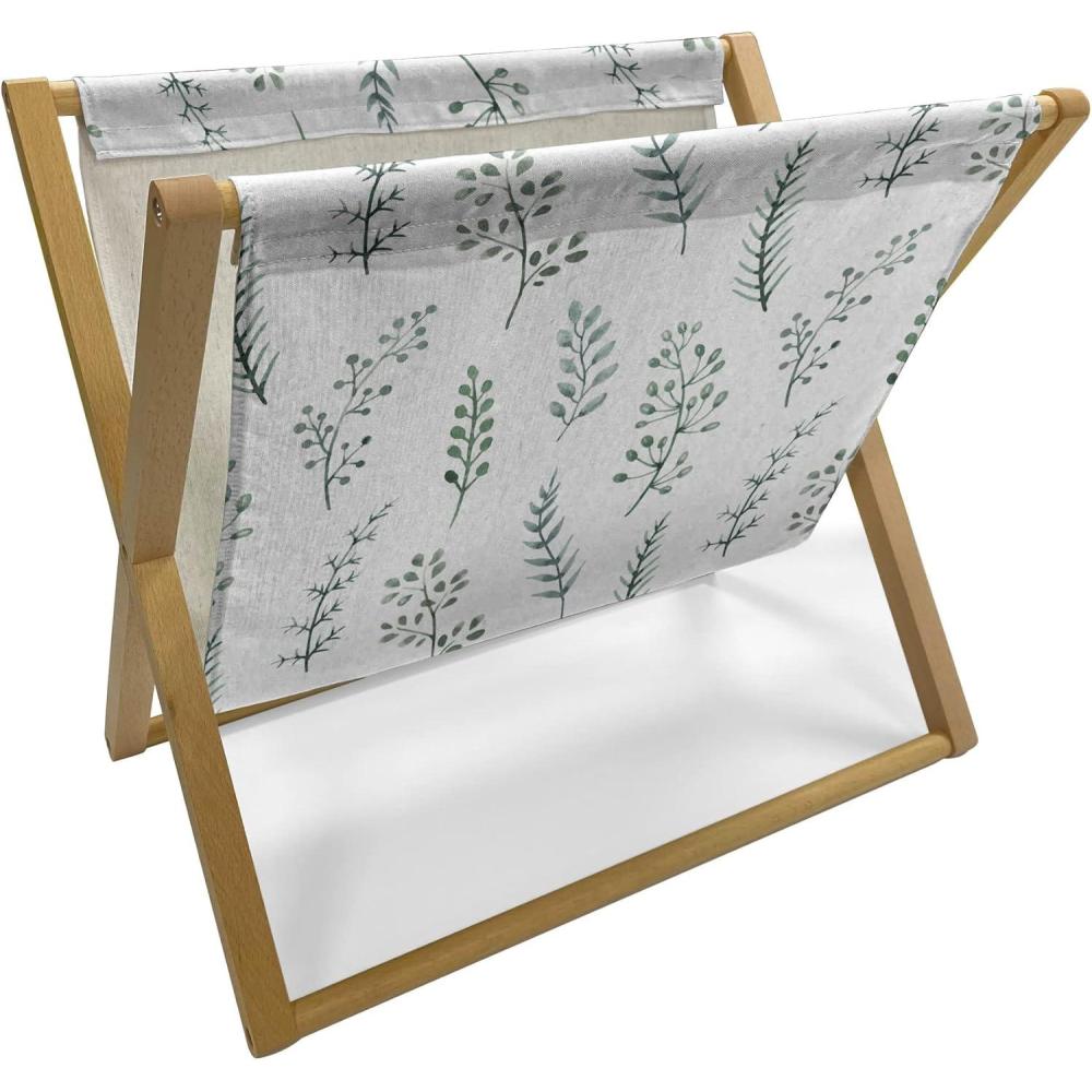 imageAmbesonne Valentines Day Magazine and Book Holder Modern and Arcadia Love Themed Pattern with Hearts Floor Rack Decor for Interior of Home amp Office 22 x 19 Dark Blue Grey and WhiteTeal Multicolor