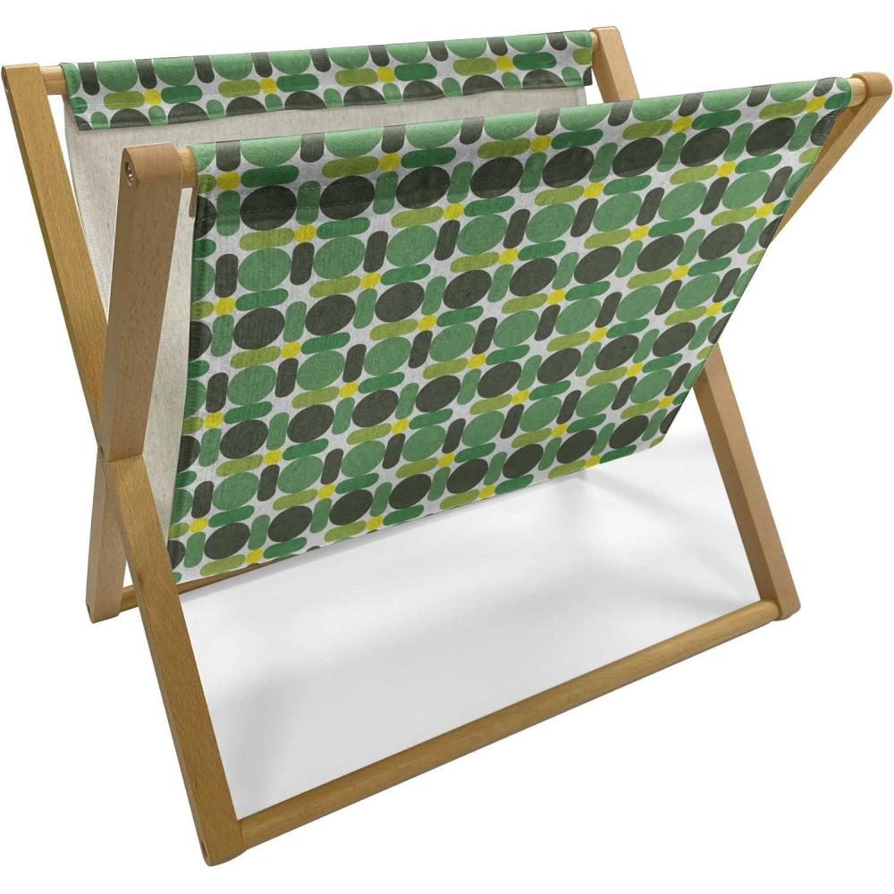 imageAmbesonne Valentines Day Magazine and Book Holder Modern and Arcadia Love Themed Pattern with Hearts Floor Rack Decor for Interior of Home amp Office 22 x 19 Dark Blue Grey and WhiteFern Green Lime Green