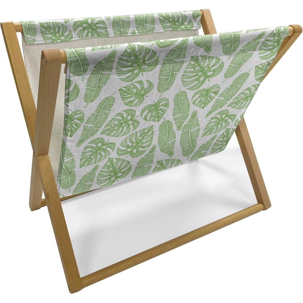 imageAmbesonne Valentines Day Magazine and Book Holder Modern and Arcadia Love Themed Pattern with Hearts Floor Rack Decor for Interior of Home amp Office 22 x 19 Dark Blue Grey and WhiteLime Green White