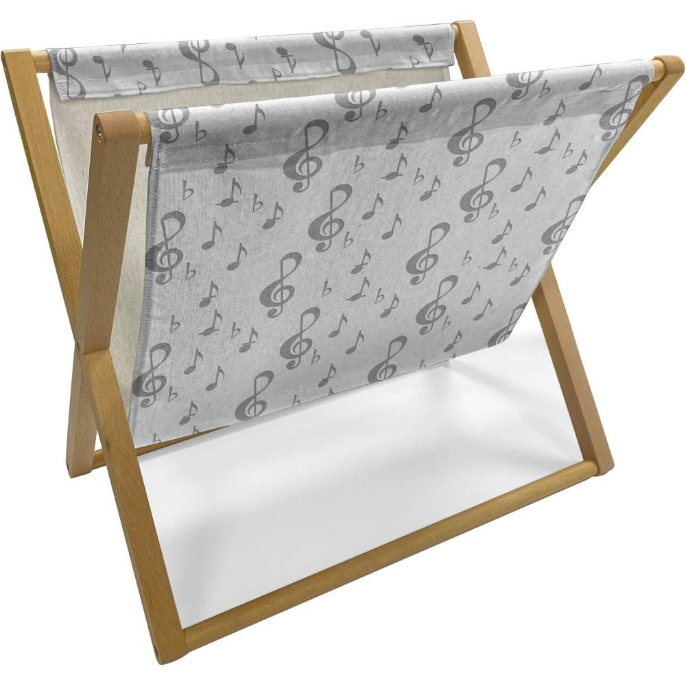 imageAmbesonne Valentines Day Magazine and Book Holder Romantic Theme Couple of Flamingos with Heart Motifs on Stripes Floor Rack Decor for Interior of Home amp Office 22 x 19 Dark Coral Pale BlueIvory and Pale Taupe