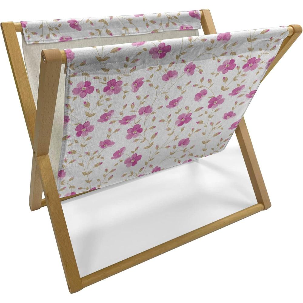 imageAmbesonne Valentines Day Magazine and Book Holder Streaks with Heart Motifs on The Edge Romantic Love Pattern Floor Rack Decor for Interior of Home amp Office 22 x 19 Dark Coral and Dark GreyPink Reseda Green