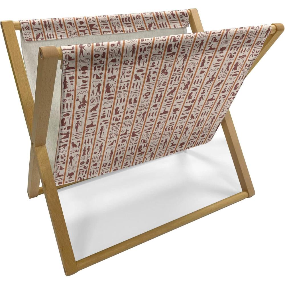 imageAmbesonne Valentines Day Magazine and Book Holder Streaks with Heart Motifs on The Edge Romantic Love Pattern Floor Rack Decor for Interior of Home amp Office 22 x 19 Dark Coral and Dark GreyDark Orange Pale Redwood