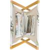 Ambesonne Cartoon Magazine and Book Holder, Vertical Stripes with Bow Ties Pale Palette Illustration Valentines Day, Floor Rack Decor for Interior of Home & Office, 22″ x 19″, Pale Pink Rose(Reseda Green Pale Pink)