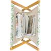 Ambesonne Cartoon Magazine and Book Holder, Vertical Stripes with Bow Ties Pale Palette Illustration Valentines Day, Floor Rack Decor for Interior of Home & Office, 22″ x 19″, Pale Pink Rose(Lime Green)