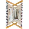 Ambesonne Feminine Magazine and Book Holder, Pattern of Lipstick Kiss Marks Woman Valentines Wedding Theme Illustration, Floor Rack Decor for Interior of Home & Office, 22″ x 19″, White Red(Red Teal)