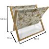 Ambesonne Feminine Magazine and Book Holder, Pattern of Lipstick Kiss Marks Woman Valentines Wedding Theme Illustration, Floor Rack Decor for Interior of Home & Office, 22″ x 19″, White Red(White Yellow Beige)