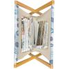 Ambesonne Feminine Magazine and Book Holder, Pattern of Lipstick Kiss Marks Woman Valentines Wedding Theme Illustration, Floor Rack Decor for Interior of Home & Office, 22″ x 19″, White Red(Blue)