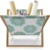 Ambesonne Feminine Magazine and Book Holder, Pattern of Lipstick Kiss Marks Woman Valentines Wedding Theme Illustration, Floor Rack Decor for Interior of Home & Office, 22″ x 19″, White Red(Green Orange)