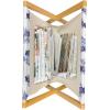 Ambesonne Feminine Magazine and Book Holder, Pattern of Lipstick Kiss Marks Woman Valentines Wedding Theme Illustration, Floor Rack Decor for Interior of Home & Office, 22″ x 19″, White Red(Dark Blue)