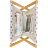 Ambesonne Feminine Magazine and Book Holder, Pattern of Lipstick Kiss Marks Woman Valentines Wedding Theme Illustration, Floor Rack Decor for Interior of Home & Office, 22″ x 19″, White Red(Navy Red White)