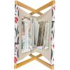 Ambesonne Feminine Magazine and Book Holder, Pattern of Lipstick Kiss Marks Woman Valentines Wedding Theme Illustration, Floor Rack Decor for Interior of Home & Office, 22″ x 19″, White Red(Red Green)