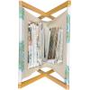 Ambesonne Feminine Magazine and Book Holder, Pattern of Lipstick Kiss Marks Woman Valentines Wedding Theme Illustration, Floor Rack Decor for Interior of Home & Office, 22″ x 19″, White Red(Green Orange)