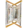 Ambesonne Feminine Magazine and Book Holder, Pattern of Lipstick Kiss Marks Woman Valentines Wedding Theme Illustration, Floor Rack Decor for Interior of Home & Office, 22″ x 19″, White Red(Black White Yellow)