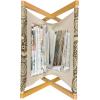 Ambesonne Feminine Magazine and Book Holder, Pattern of Lipstick Kiss Marks Woman Valentines Wedding Theme Illustration, Floor Rack Decor for Interior of Home & Office, 22″ x 19″, White Red(Brown Beige)
