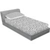 Ambesonne Fox Fitted Sheet & Pillow Sham Set, Fox in The Winter Forest Abstract Cartoon Trees and Nature Animal Pattern, Decorative Printed 2 Piece Bedding Decor Set, Twin, Pale Sage Green Orange(Charcoal White)