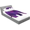 Ambesonne Fox Fitted Sheet & Pillow Sham Set, Fox in The Winter Forest Abstract Cartoon Trees and Nature Animal Pattern, Decorative Printed 2 Piece Bedding Decor Set, Twin, Pale Sage Green Orange(Fuchsia and Purple)