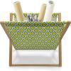 Ambesonne Heart Magazine and Book Holder, Illustration of Grungy Sketch Look Love Repetitive Romantic Valentines Day, Floor Rack Decor for Interior of Home & Office, 22″ x 19″, Pink and Dark Maroon(Yellow Green Vermilion)