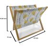 Ambesonne Heart Magazine and Book Holder, Illustration of Grungy Sketch Look Love Repetitive Romantic Valentines Day, Floor Rack Decor for Interior of Home & Office, 22″ x 19″, Pink and Dark Maroon(Mustard and Dark Night Blue)