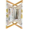 Ambesonne Heart Magazine and Book Holder, Illustration of Grungy Sketch Look Love Repetitive Romantic Valentines Day, Floor Rack Decor for Interior of Home & Office, 22″ x 19″, Pink and Dark Maroon(Mustard and Dark Night Blue)