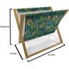 Ambesonne Heart Magazine and Book Holder, Illustration of Grungy Sketch Look Love Repetitive Romantic Valentines Day, Floor Rack Decor for Interior of Home & Office, 22″ x 19″, Pink and Dark Maroon(Hunter Green Dark Teal)