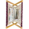 Ambesonne Heart Magazine and Book Holder, Illustration of Grungy Sketch Look Love Repetitive Romantic Valentines Day, Floor Rack Decor for Interior of Home & Office, 22″ x 19″, Pink and Dark Maroon(Pink and Dark Maroon)