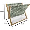 Ambesonne Heart Magazine and Book Holder, Illustration of Grungy Sketch Look Love Repetitive Romantic Valentines Day, Floor Rack Decor for Interior of Home & Office, 22″ x 19″, Pink and Dark Maroon(Fern Green Hunter Green)