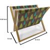 Ambesonne Heart Magazine and Book Holder, Illustration of Grungy Sketch Look Love Repetitive Romantic Valentines Day, Floor Rack Decor for Interior of Home & Office, 22″ x 19″, Pink and Dark Maroon(Brown Apple Green)