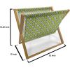 Ambesonne Heart Magazine and Book Holder, Illustration of Grungy Sketch Look Love Repetitive Romantic Valentines Day, Floor Rack Decor for Interior of Home & Office, 22″ x 19″, Pink and Dark Maroon(Yellow Green Vermilion)