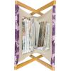 Ambesonne Heart Magazine and Book Holder, Illustration of Grungy Sketch Look Love Repetitive Romantic Valentines Day, Floor Rack Decor for Interior of Home & Office, 22″ x 19″, Pink and Dark Maroon(Eggplant Mauve)