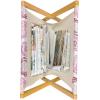 Ambesonne Heart Magazine and Book Holder, Illustration of Grungy Sketch Look Love Repetitive Romantic Valentines Day, Floor Rack Decor for Interior of Home & Office, 22″ x 19″, Pink and Dark Maroon(Pink Mauve Taupe)