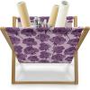 Ambesonne Heart Magazine and Book Holder, Illustration of Grungy Sketch Look Love Repetitive Romantic Valentines Day, Floor Rack Decor for Interior of Home & Office, 22″ x 19″, Pink and Dark Maroon(Eggplant Mauve)