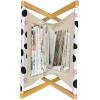 Ambesonne Heart Magazine and Book Holder, Illustration of Grungy Sketch Look Love Repetitive Romantic Valentines Day, Floor Rack Decor for Interior of Home & Office, 22″ x 19″, Pink and Dark Maroon(Charcoal Grey Blush)
