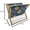 Ambesonne Heart Magazine and Book Holder, Illustration of Grungy Sketch Look Love Repetitive Romantic Valentines Day, Floor Rack Decor for Interior of Home & Office, 22″ x 19″, Pink and Dark Maroon(Dark Sky Blue Mustard)