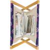 Ambesonne Hearts Magazine and Book Holder, Bicycles and Heart and Romantic Scene Valentine’s Day Theme, Floor Rack Decor for Interior of Home & Office, 22″ x 19″, Dark Grey and White(Indigo and Multicolor)