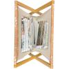 Ambesonne Hearts Magazine and Book Holder, Bicycles and Heart and Romantic Scene Valentine’s Day Theme, Floor Rack Decor for Interior of Home & Office, 22″ x 19″, Dark Grey and White(Pale Orange White)