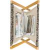 Ambesonne Hearts Magazine and Book Holder, Bicycles and Heart and Romantic Scene Valentine’s Day Theme, Floor Rack Decor for Interior of Home & Office, 22″ x 19″, Dark Grey and White(Dark Sepia and Tan)