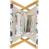 Ambesonne Hearts Magazine and Book Holder, Bicycles and Heart and Romantic Scene Valentine’s Day Theme, Floor Rack Decor for Interior of Home & Office, 22″ x 19″, Dark Grey and White(White Multicolor)
