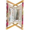 Ambesonne Hearts Magazine and Book Holder, Bicycles and Heart and Romantic Scene Valentine’s Day Theme, Floor Rack Decor for Interior of Home & Office, 22″ x 19″, Dark Grey and White(Dark Magenta Multicolor)