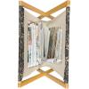 Ambesonne Hearts Magazine and Book Holder, Bicycles and Heart and Romantic Scene Valentine’s Day Theme, Floor Rack Decor for Interior of Home & Office, 22″ x 19″, Dark Grey and White(Dark Sepia Tan)
