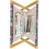 Ambesonne Hearts Magazine and Book Holder, Bicycles and Heart and Romantic Scene Valentine’s Day Theme, Floor Rack Decor for Interior of Home & Office, 22″ x 19″, Dark Grey and White(Dark Seafoam Multicolor)