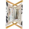 Ambesonne Hearts Magazine and Book Holder, Colorful Graphic Tile Pattern with Hearts in Drop Shapes Valentines Day, Floor Rack Decor for Interior of Home & Office, 22″ x 19″, Pink Red Orange(Blue and Charcoal Grey)