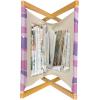 Ambesonne Hearts Magazine and Book Holder, Colorful Graphic Tile Pattern with Hearts in Drop Shapes Valentines Day, Floor Rack Decor for Interior of Home & Office, 22″ x 19″, Pink Red Orange(Pale Pink Pale Pink)