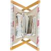Ambesonne Hearts Magazine and Book Holder, Colorful Graphic Tile Pattern with Hearts in Drop Shapes Valentines Day, Floor Rack Decor for Interior of Home & Office, 22″ x 19″, Pink Red Orange(Pale Grey Coral Black)