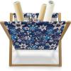 Ambesonne Hearts Magazine and Book Holder, Pastel Heart Shaped Spots Valentine Gift Wrapping Pattern Dotty, Floor Rack Decor for Interior of Home & Office, 22″ x 19″, Dark Pink and Coral(Indigo and Violet Blue)
